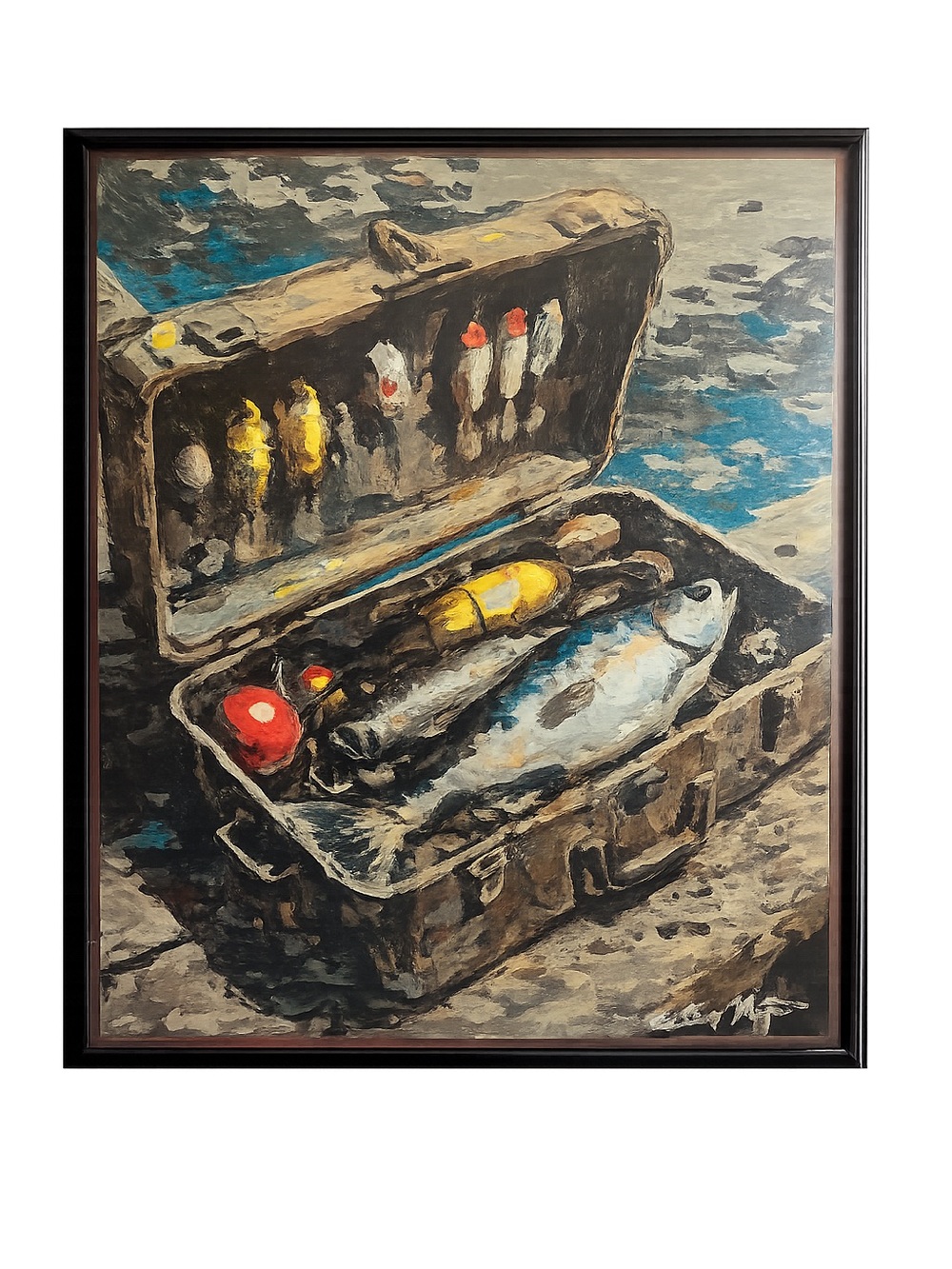 Original Tackle-box Still Life Painting by Brittony Martin